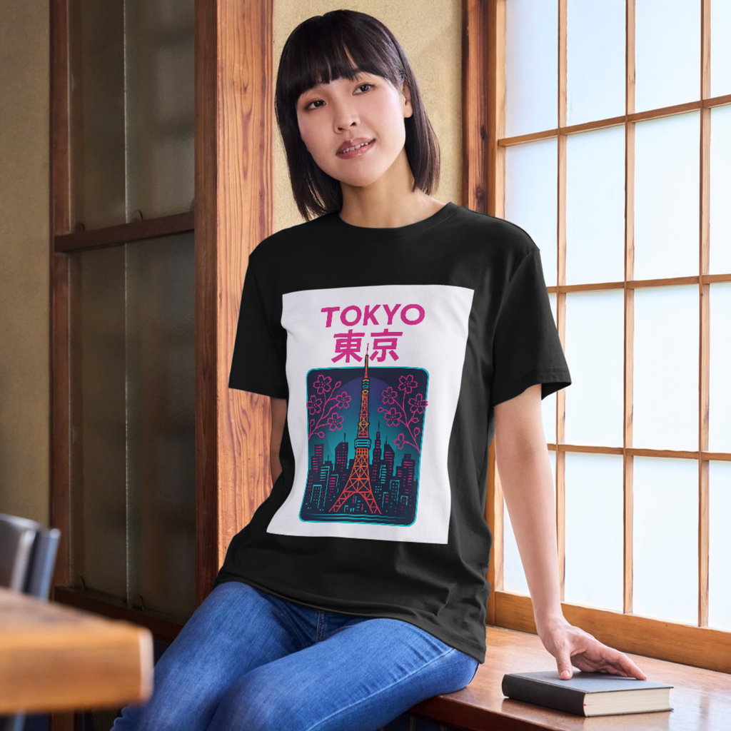 Tokyo Cherry Blossom Postcard Tee